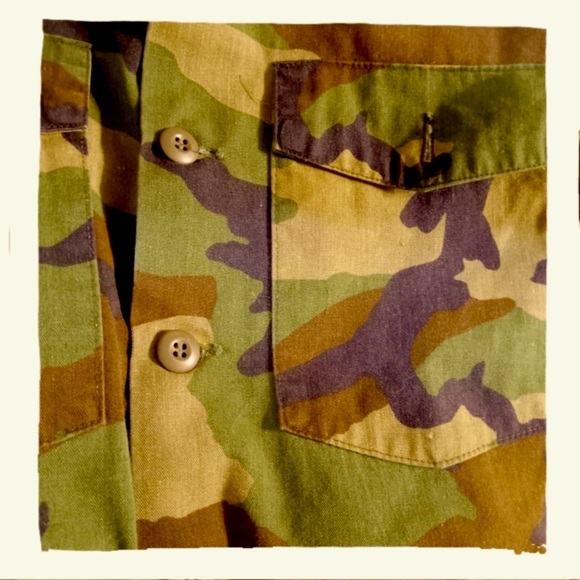 BDU Woodland Jacket Fatigue Hunting Pleated Utility Pockets Reinforced Elbow Sm - Picture 2 of 8